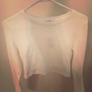 Long sleeve crop top